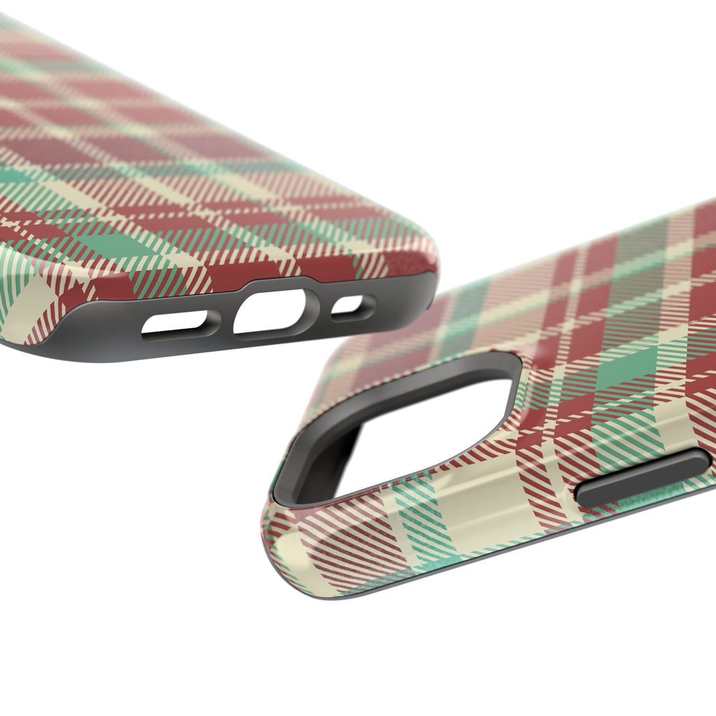 Red Green Beige Plaid Magnetic Tough Cases - Unique Phone Accessory for Animal Lovers, Trendy Gift, Customized Phone Cover, Art Lover's [...]