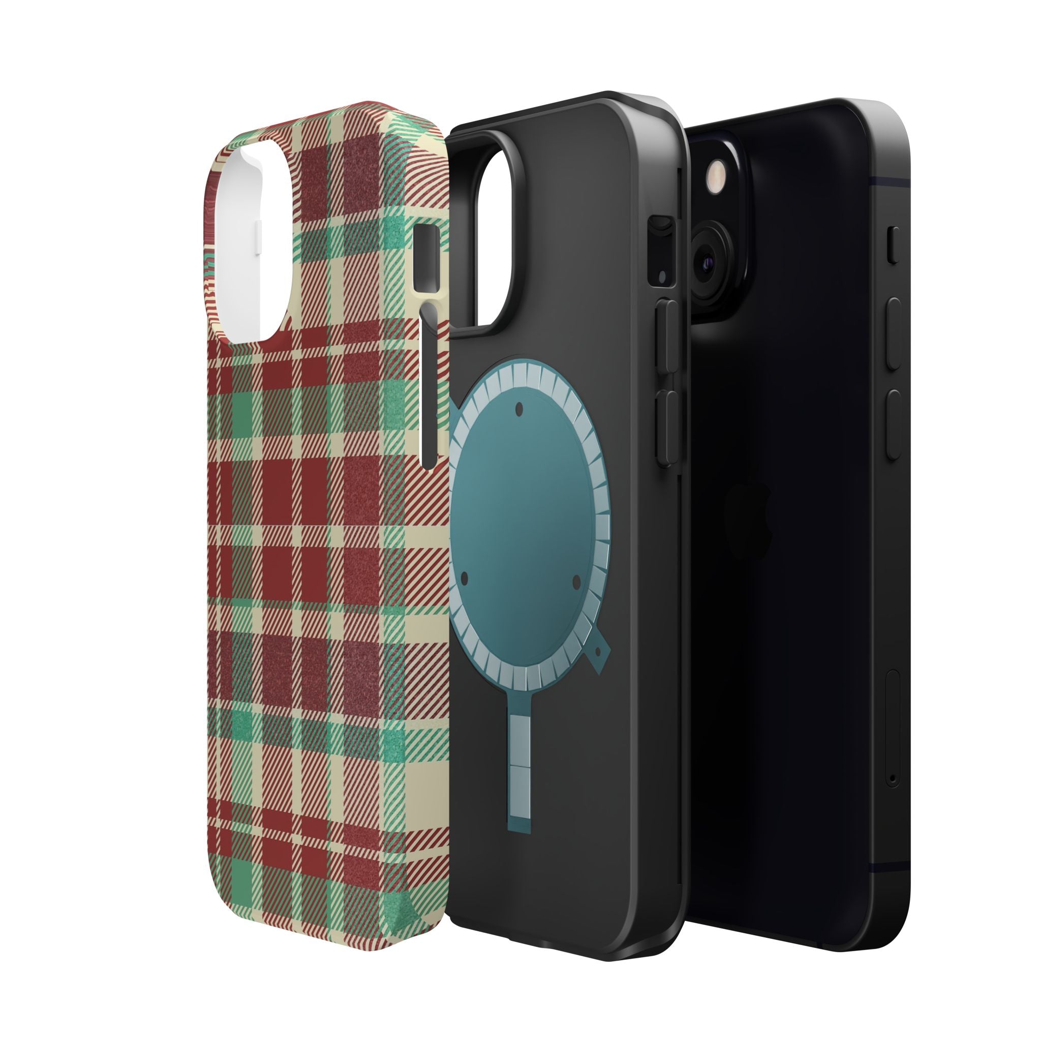 Red Green Beige Plaid Magnetic Tough Cases - Unique Phone Accessory for Animal Lovers, Trendy Gift, Customized Phone Cover, Art Lover's [...]