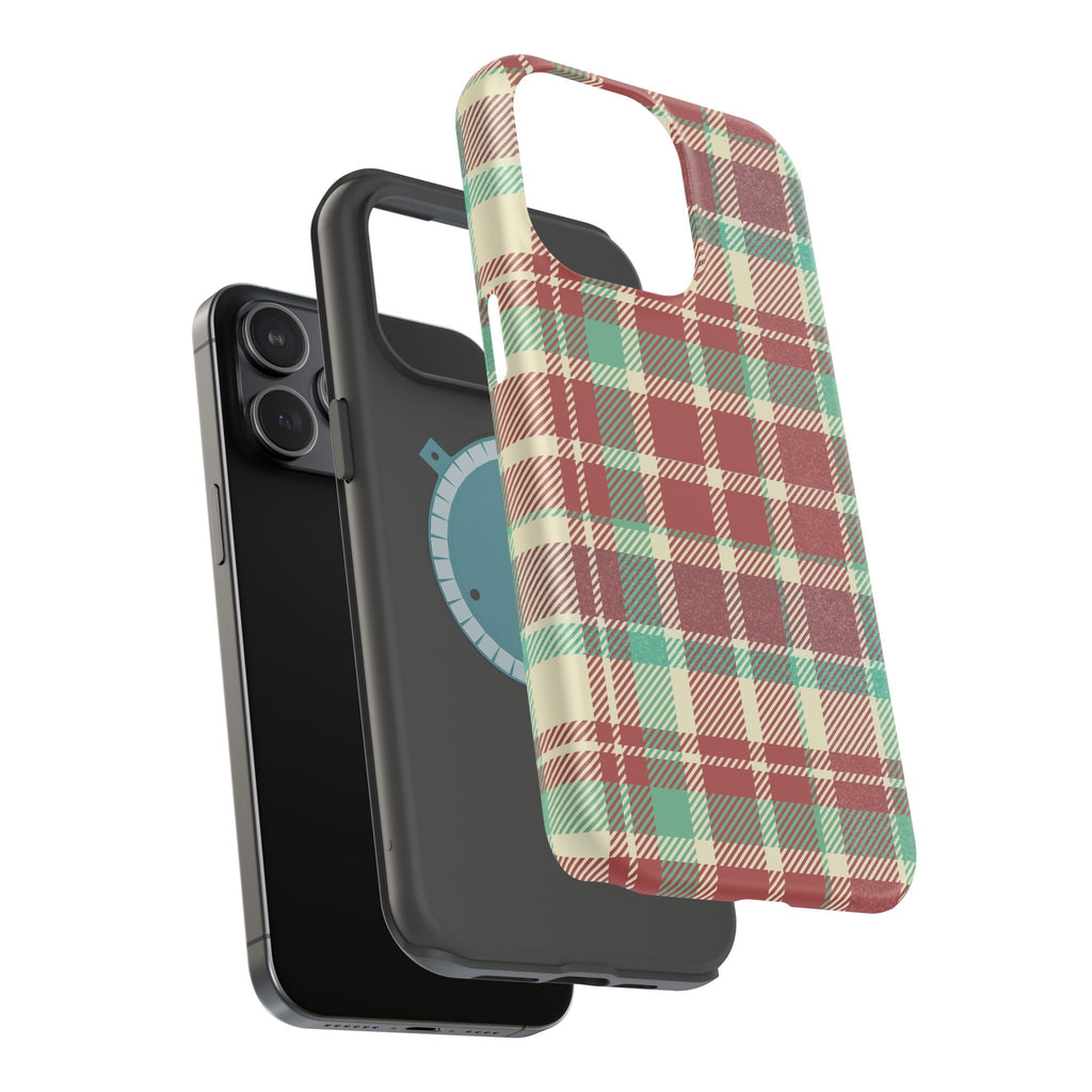 Red Green Beige Plaid Magnetic Tough Cases - Unique Phone Accessory for Animal Lovers, Trendy Gift, Customized Phone Cover, Art Lover's [...]