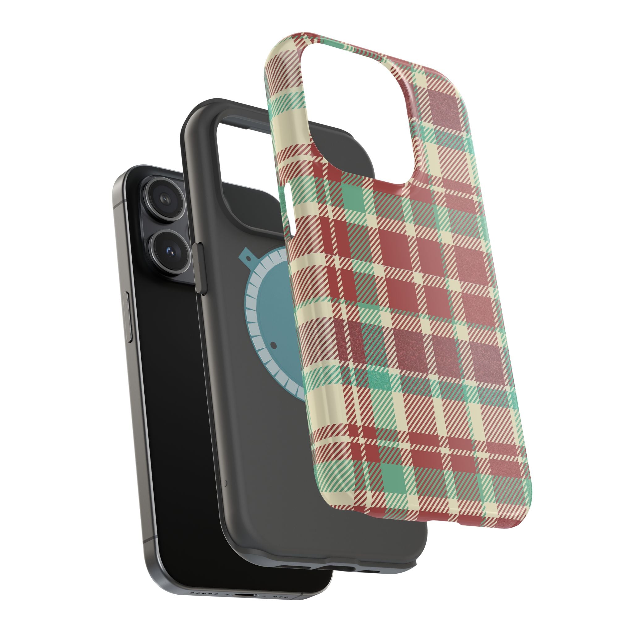 Red Green Beige Plaid Magnetic Tough Cases - Unique Phone Accessory for Animal Lovers, Trendy Gift, Customized Phone Cover, Art Lover's [...]