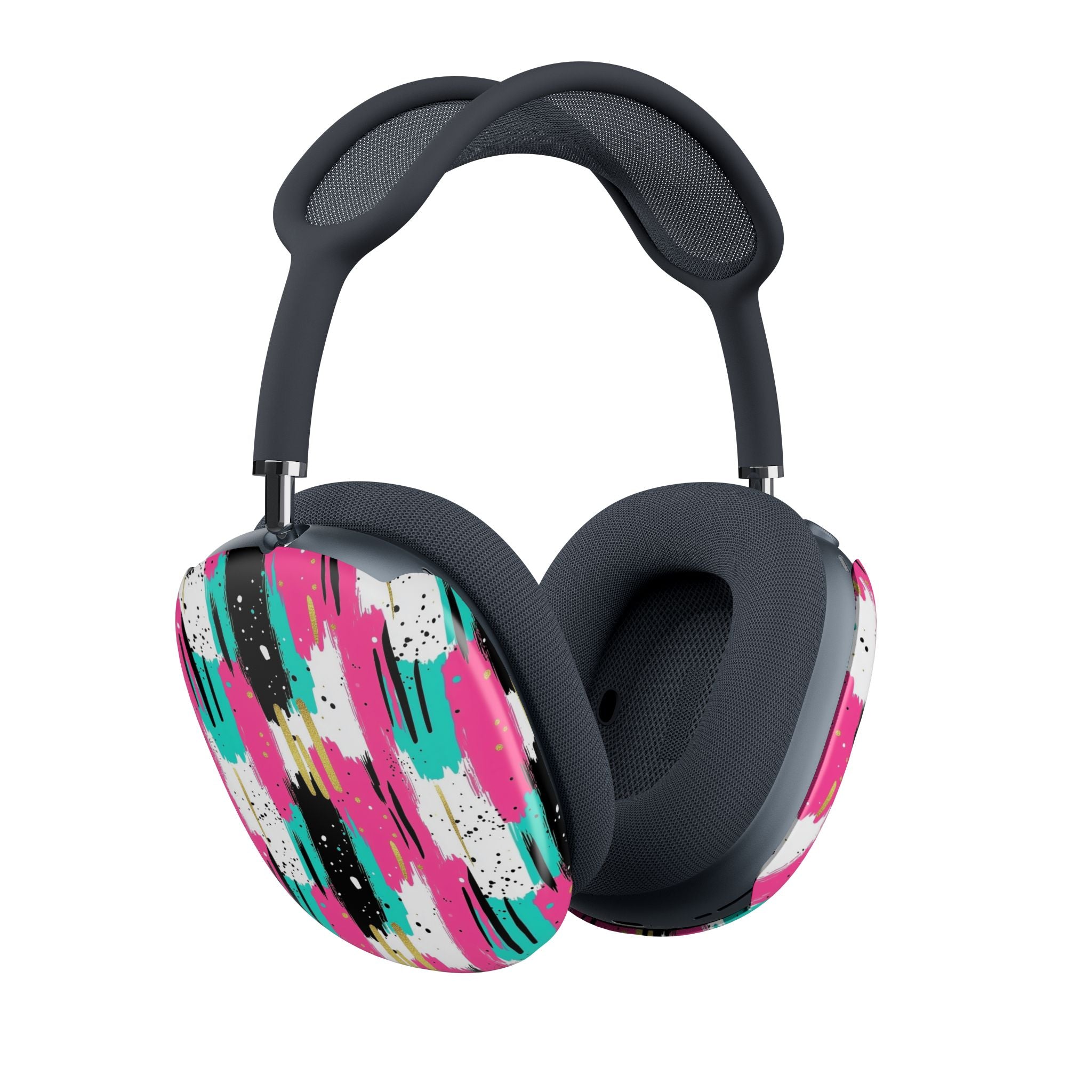 AirPods Max Case — Abstract Neon Brushstroke Ear Cup Skins