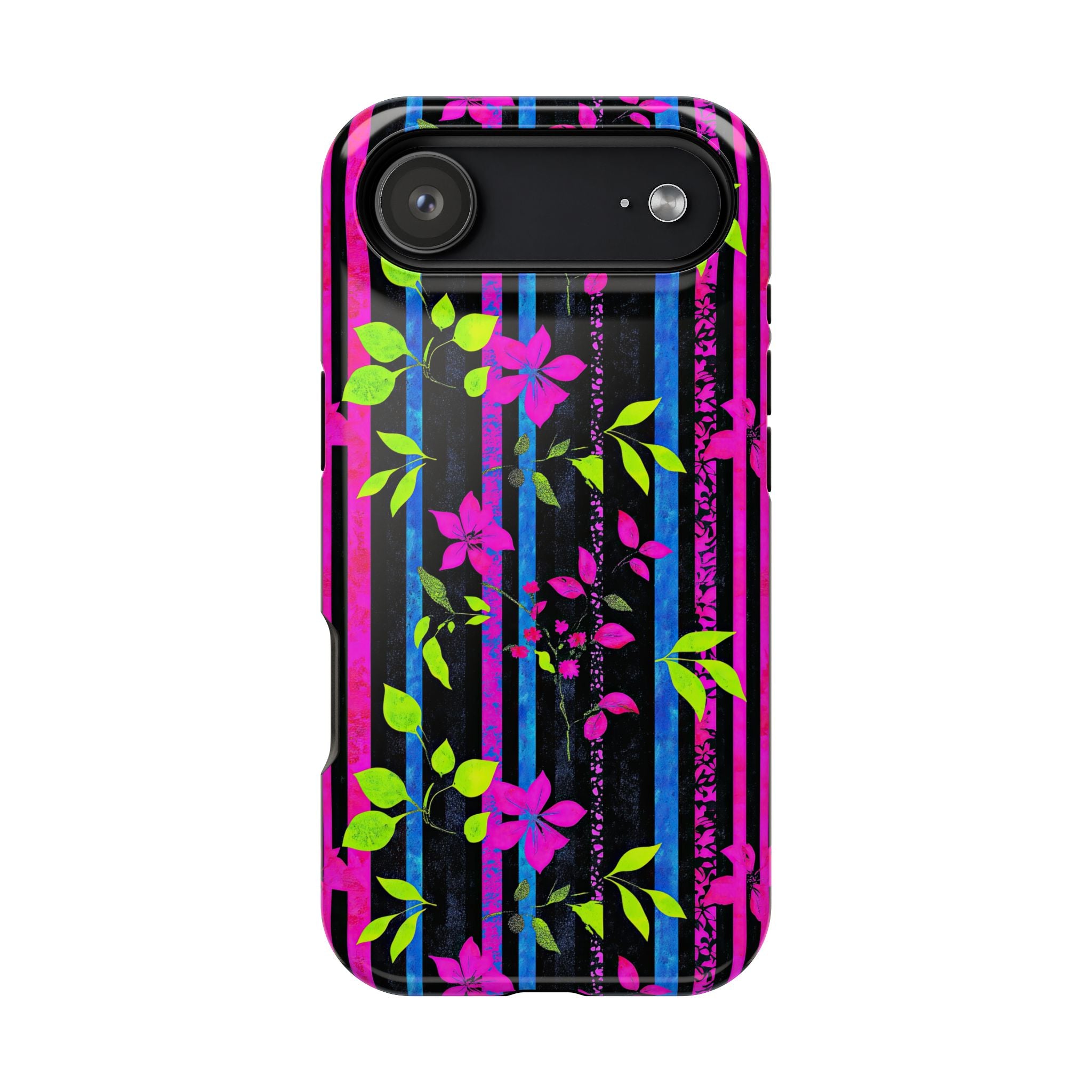 Vibrant Floral Phone Case, Impact-Resistant, Customizable Phone Cover, Gift for Her, Summer Accessory, Floral Design Case