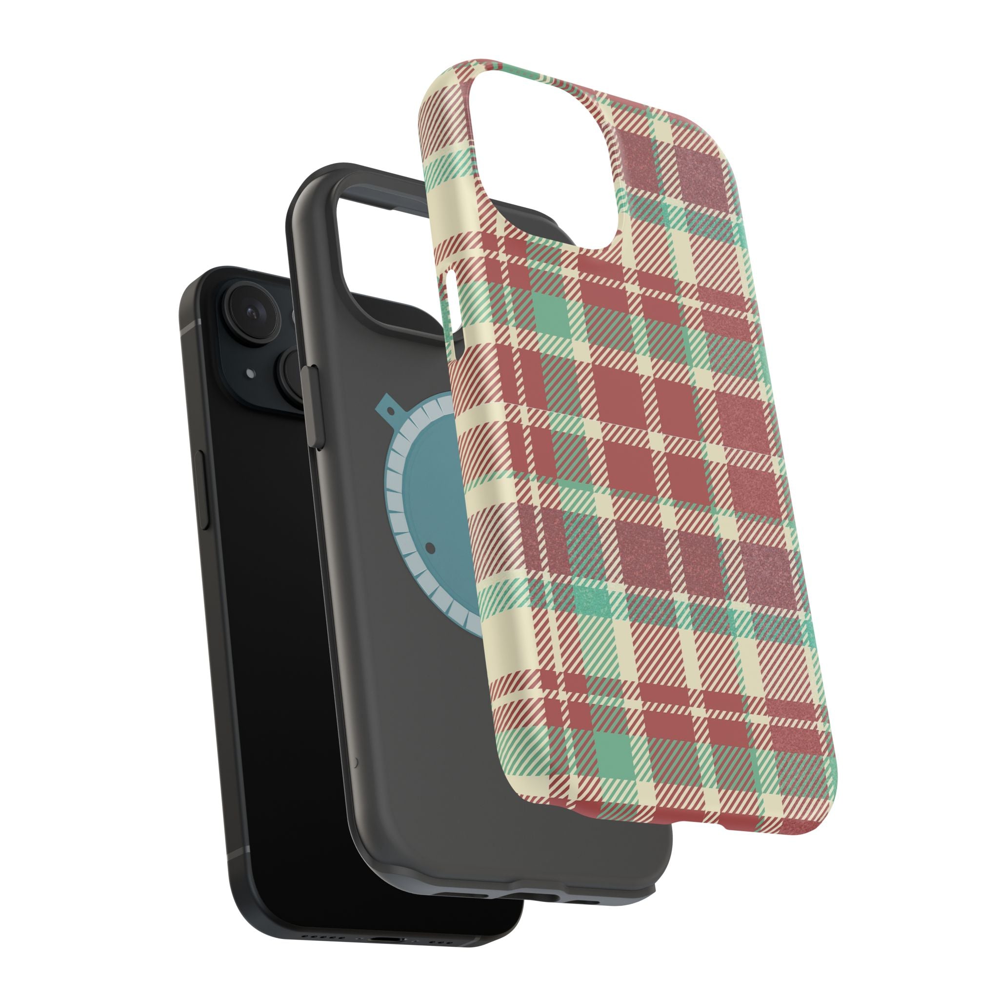 Red Green Beige Plaid Magnetic Tough Cases - Unique Phone Accessory for Animal Lovers, Trendy Gift, Customized Phone Cover, Art Lover's [...]