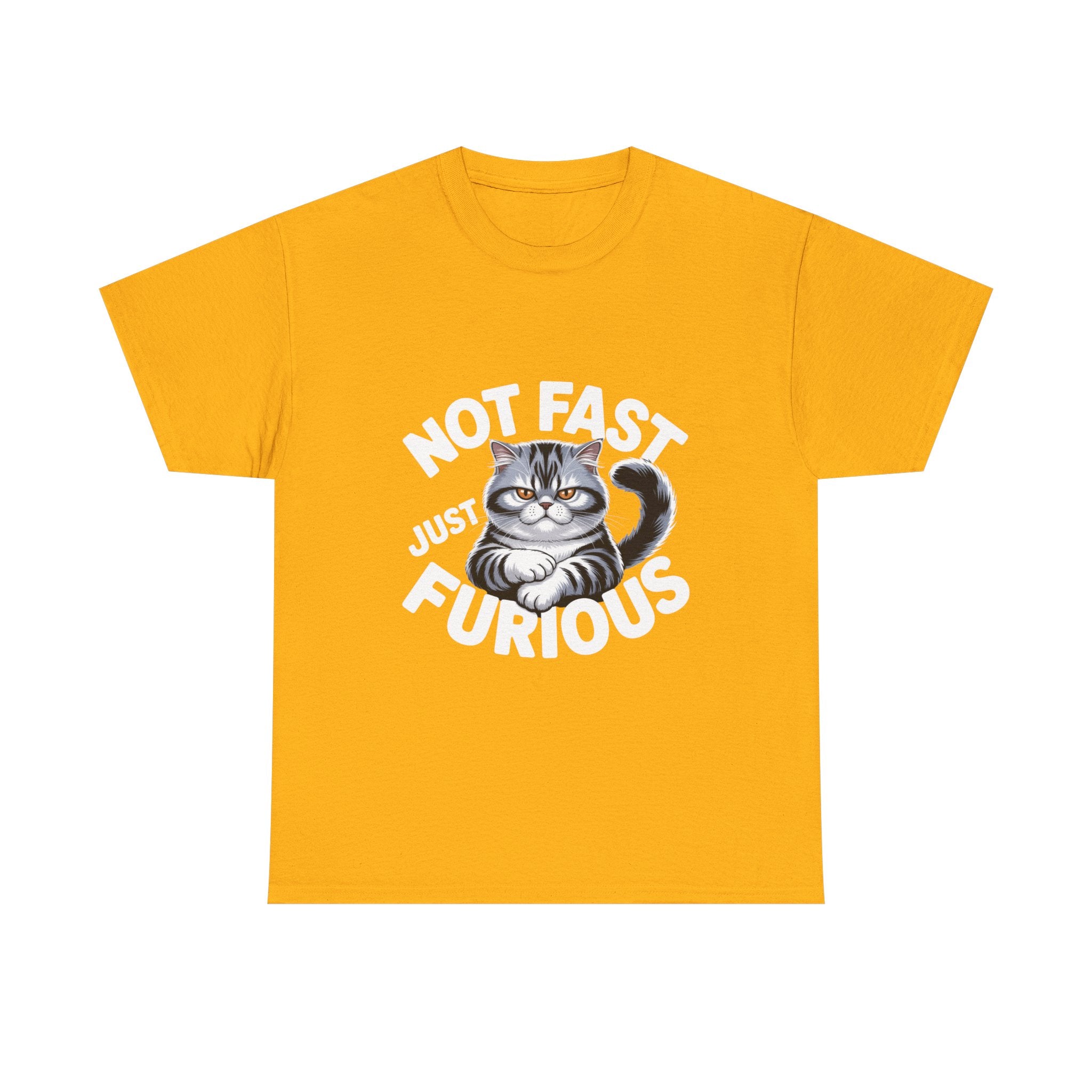 Cat Lover T‑Shirt — Cute Sitting Grey Cat Graphic Tee
