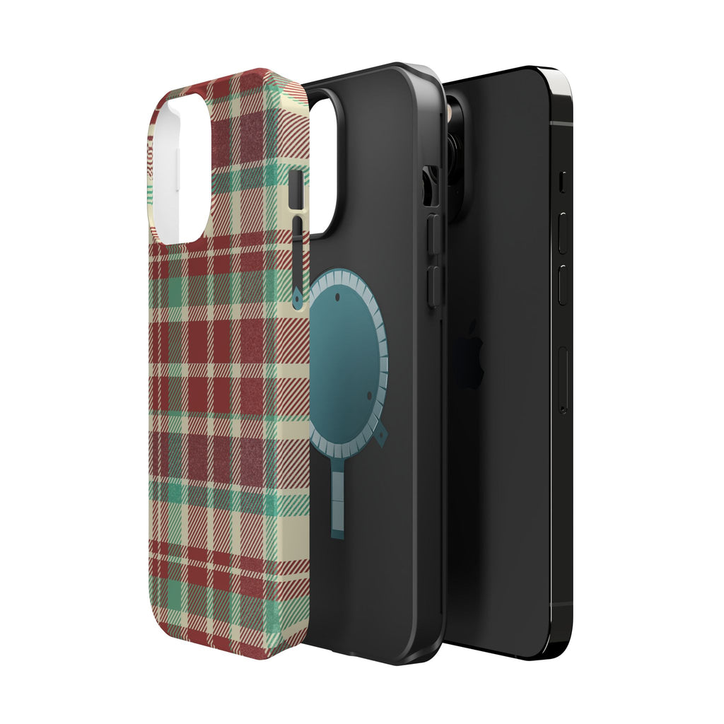 Red Green Beige Plaid Magnetic Tough Cases - Unique Phone Accessory for Animal Lovers, Trendy Gift, Customized Phone Cover, Art Lover's [...]