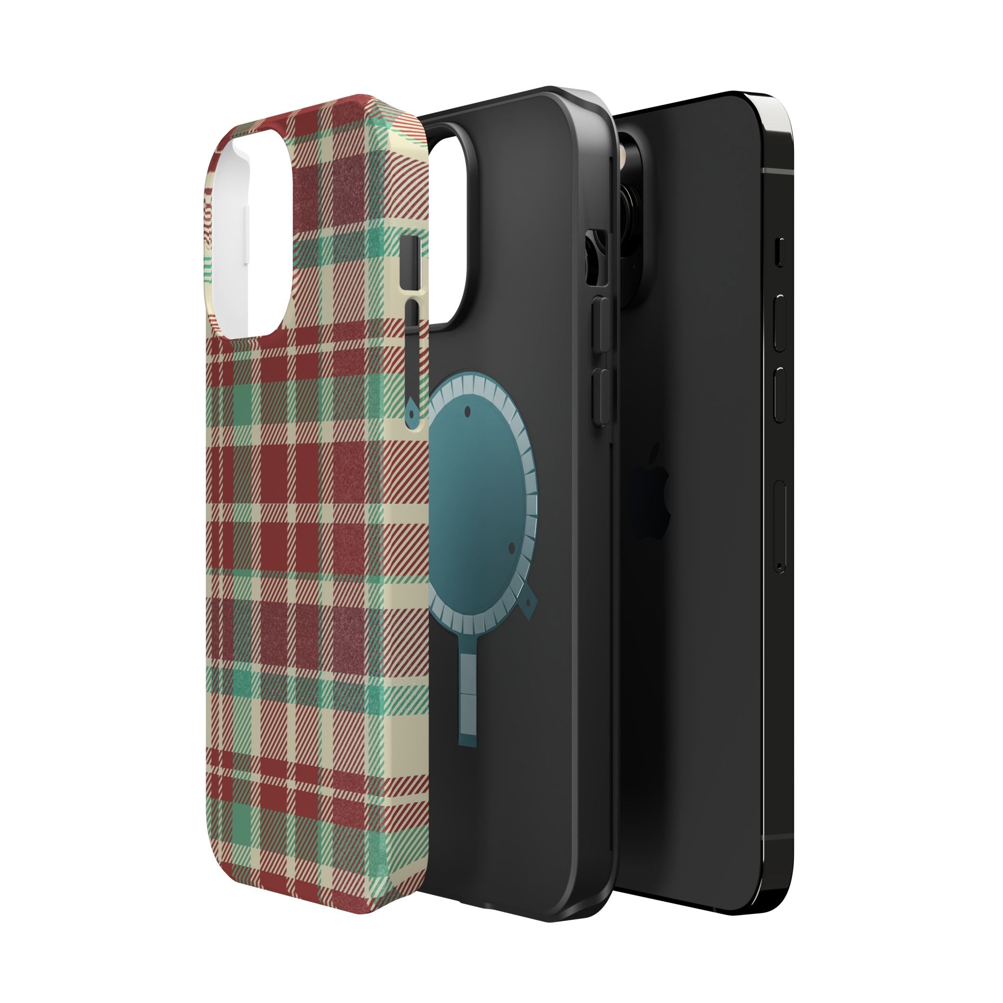 Red Green Beige Plaid Magnetic Tough Cases - Unique Phone Accessory for Animal Lovers, Trendy Gift, Customized Phone Cover, Art Lover's [...]