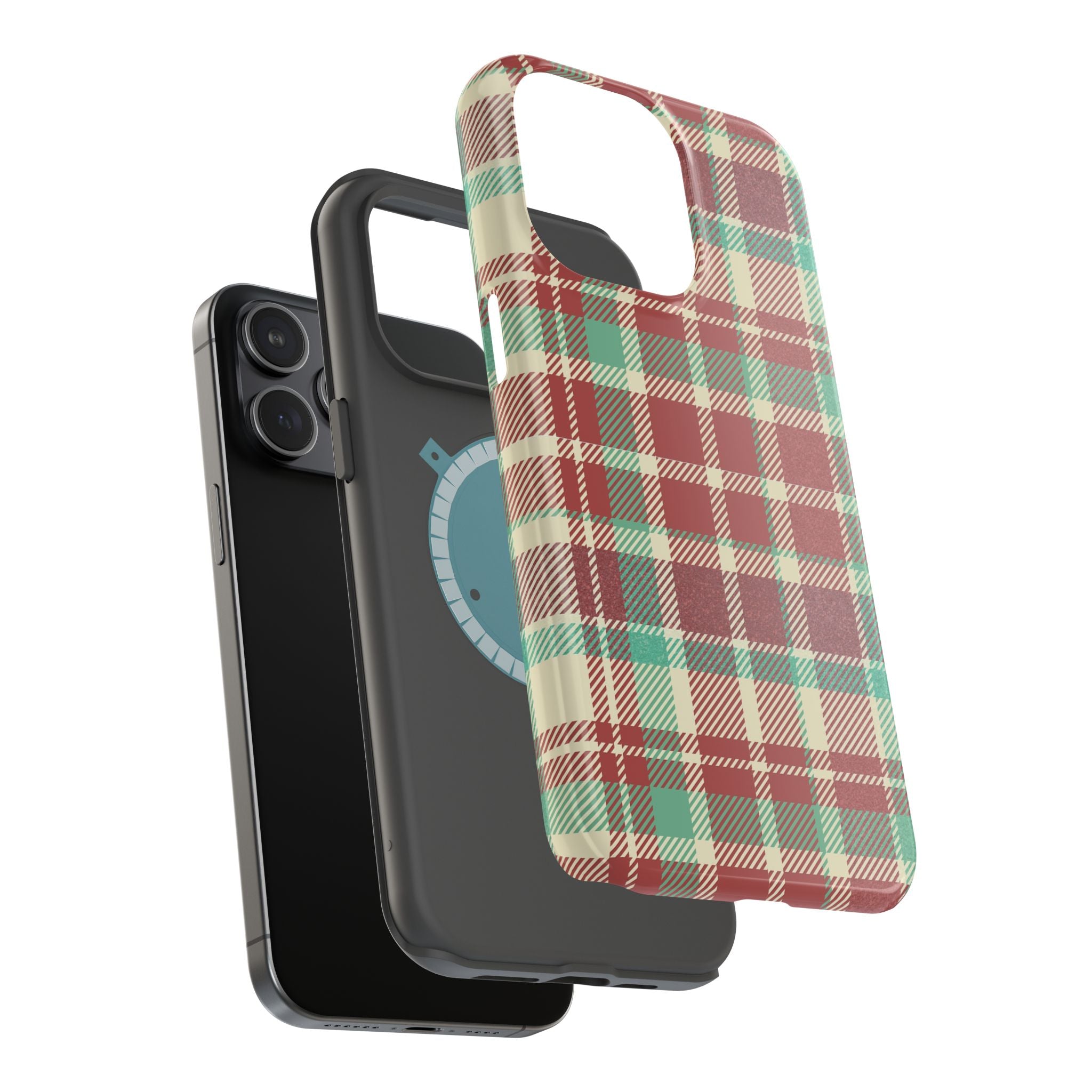 Red Green Beige Plaid Magnetic Tough Cases - Unique Phone Accessory for Animal Lovers, Trendy Gift, Customized Phone Cover, Art Lover's [...]
