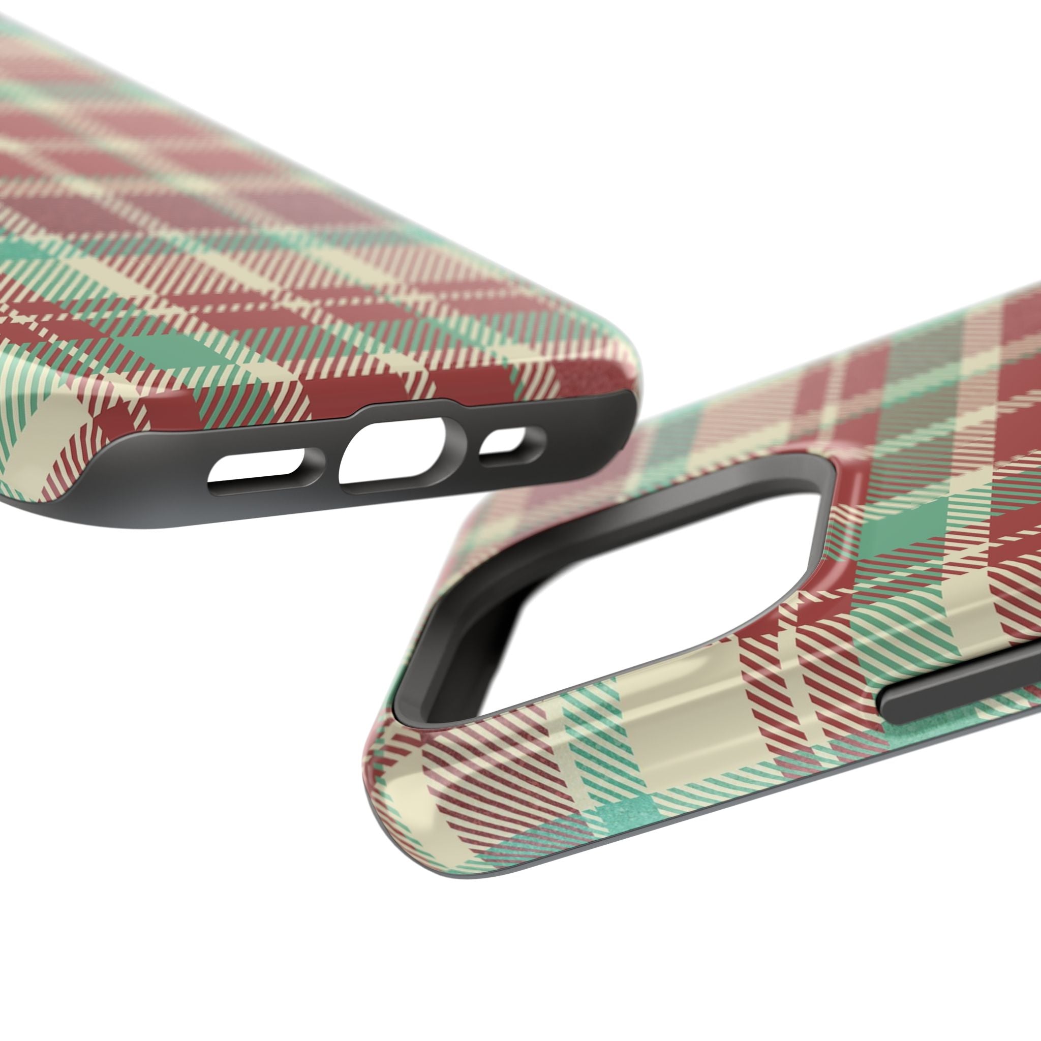 Red Green Beige Plaid Magnetic Tough Cases - Unique Phone Accessory for Animal Lovers, Trendy Gift, Customized Phone Cover, Art Lover's [...]