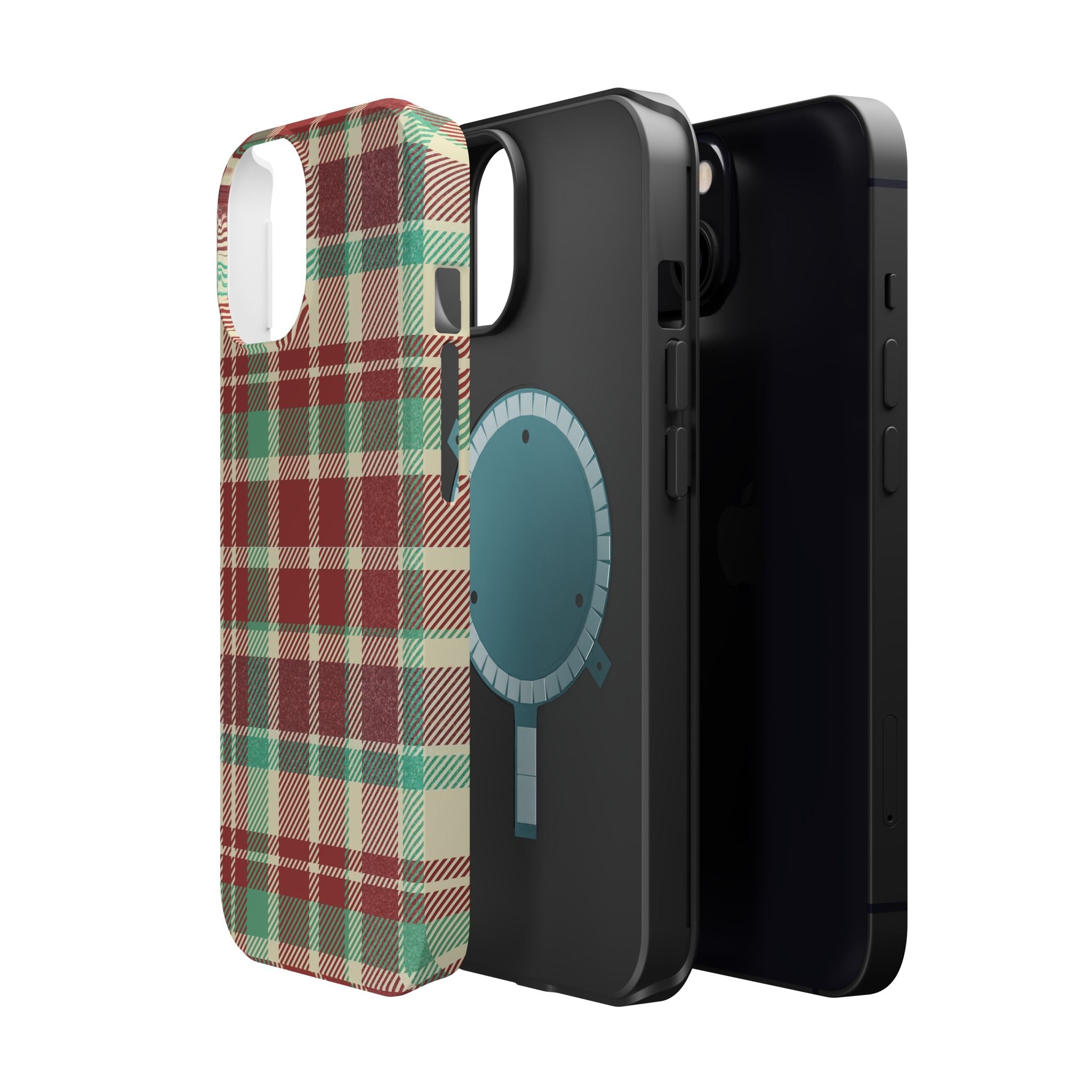Red Green Beige Plaid Magnetic Tough Cases - Unique Phone Accessory for Animal Lovers, Trendy Gift, Customized Phone Cover, Art Lover's [...]