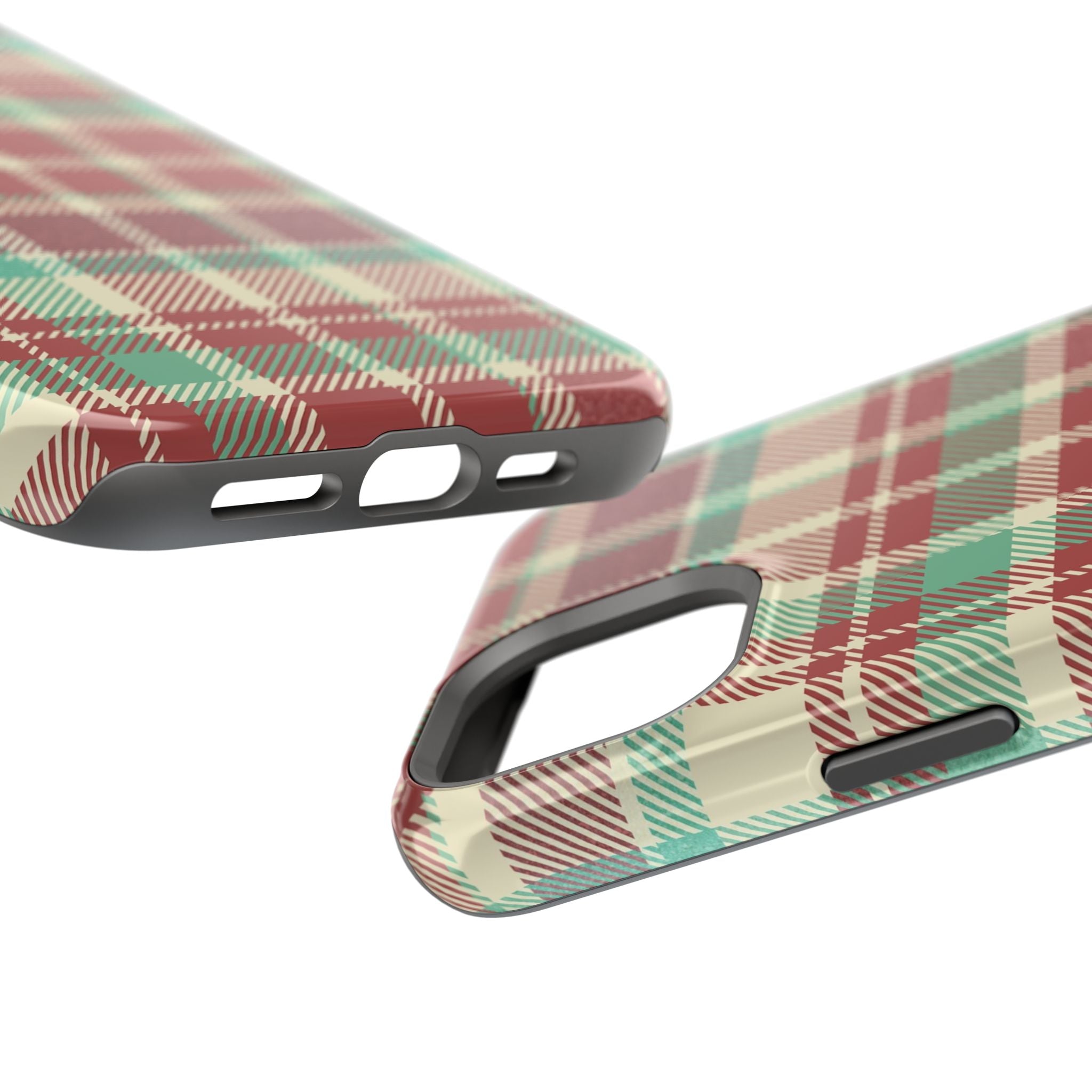 Red Green Beige Plaid Magnetic Tough Cases - Unique Phone Accessory for Animal Lovers, Trendy Gift, Customized Phone Cover, Art Lover's [...]