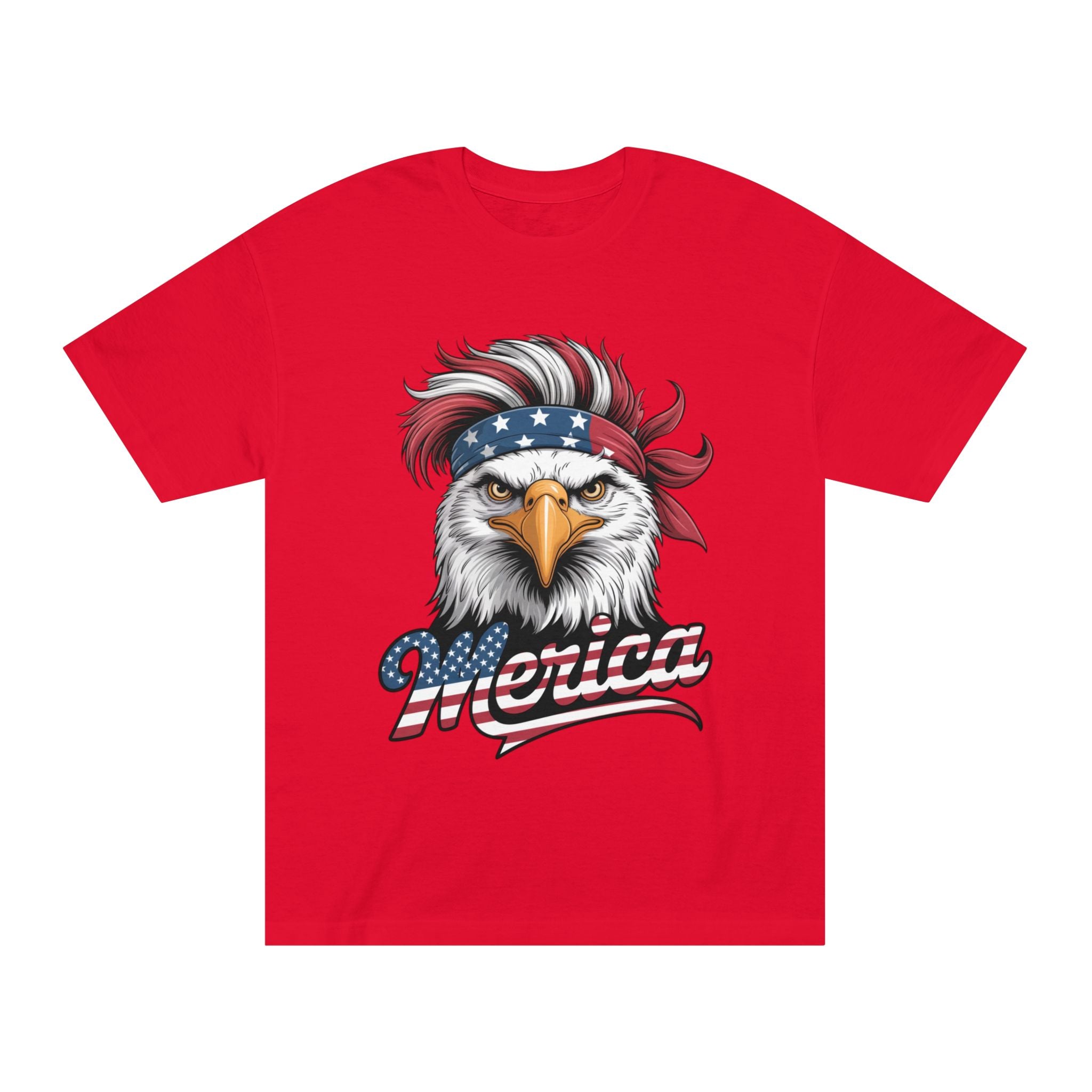 Patriotic Eagle Tee — "Merica" American Flag Bandana T-Shirt