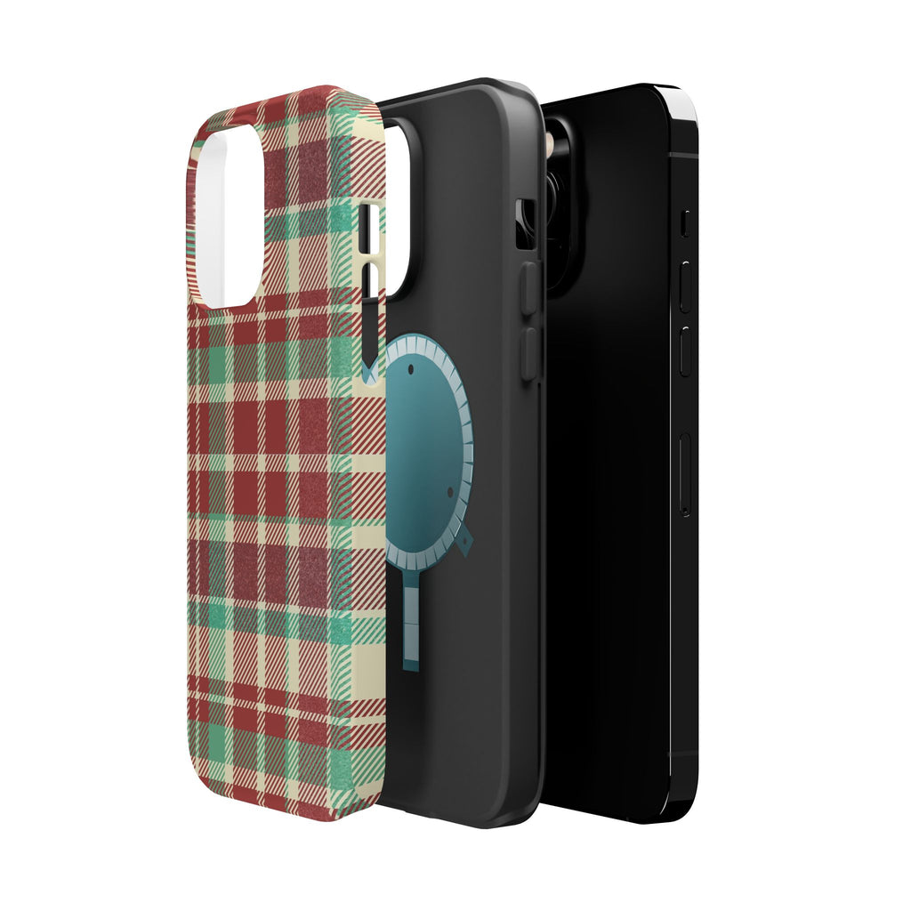 Red Green Beige Plaid Magnetic Tough Cases - Unique Phone Accessory for Animal Lovers, Trendy Gift, Customized Phone Cover, Art Lover's [...]