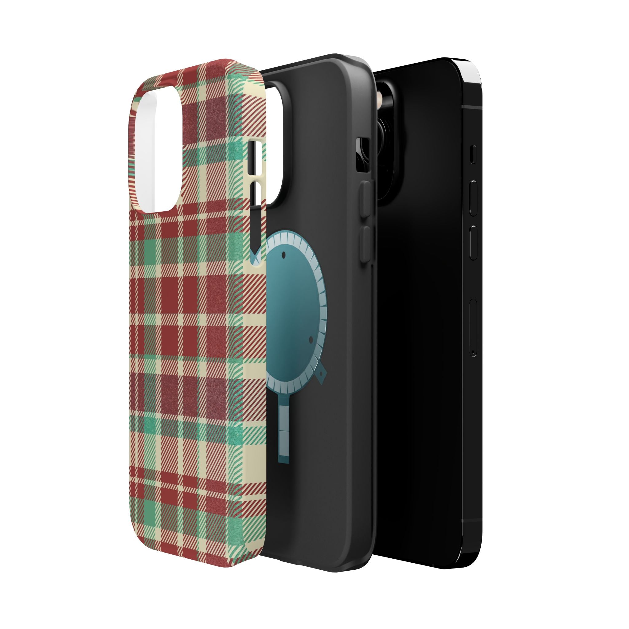 Red Green Beige Plaid Magnetic Tough Cases - Unique Phone Accessory for Animal Lovers, Trendy Gift, Customized Phone Cover, Art Lover's [...]