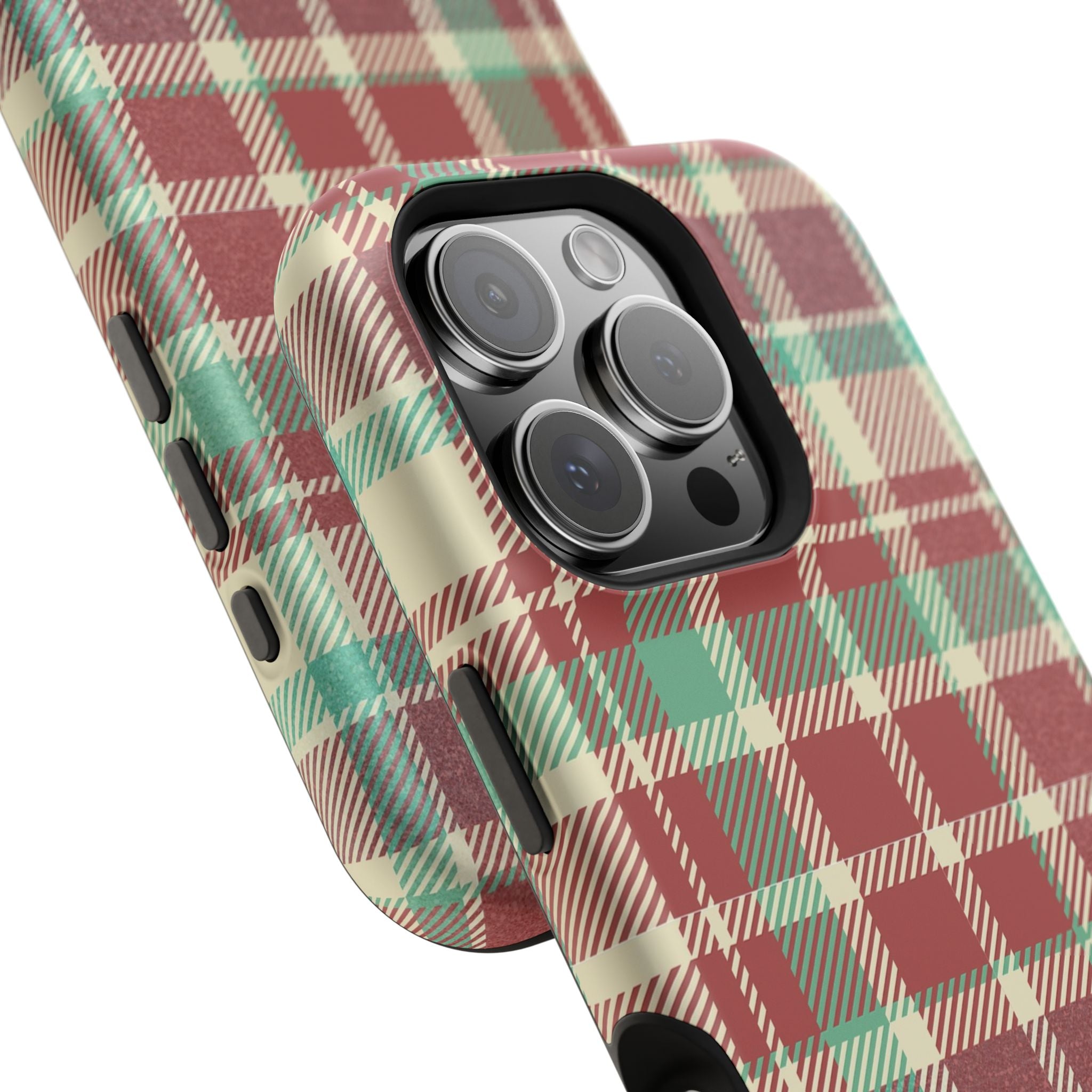 Red Green Beige Plaid Magnetic Tough Cases - Unique Phone Accessory for Animal Lovers, Trendy Gift, Customized Phone Cover, Art Lover's [...]
