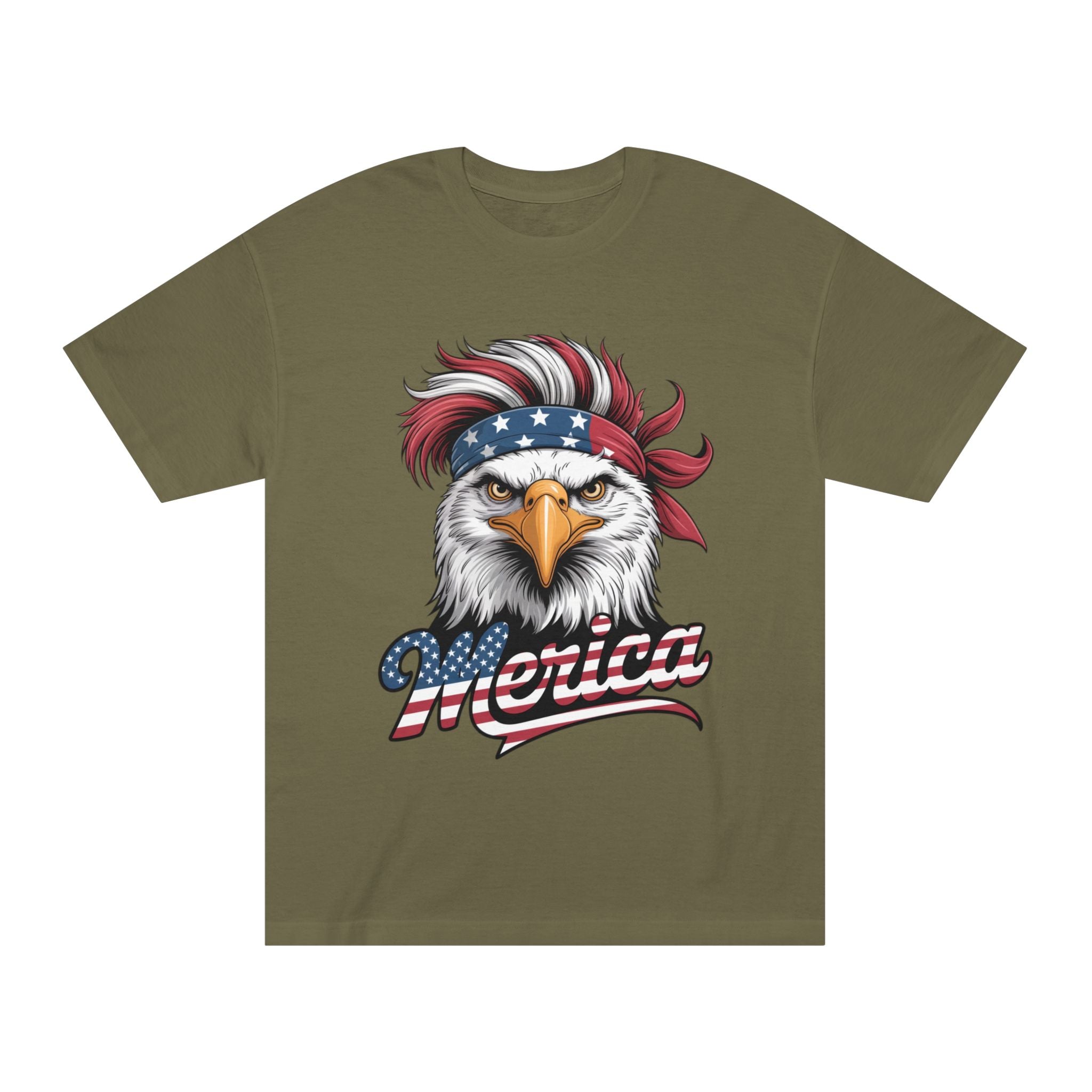 Patriotic Eagle Tee — "Merica" American Flag Bandana T-Shirt