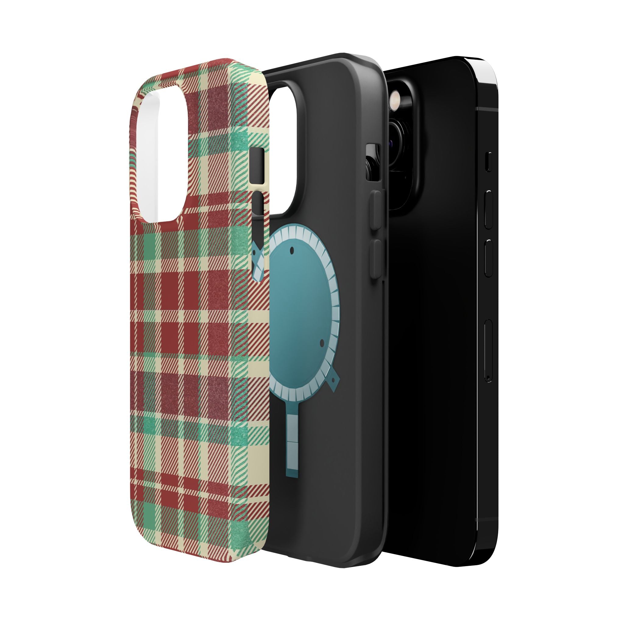 Red Green Beige Plaid Magnetic Tough Cases - Unique Phone Accessory for Animal Lovers, Trendy Gift, Customized Phone Cover, Art Lover's [...]