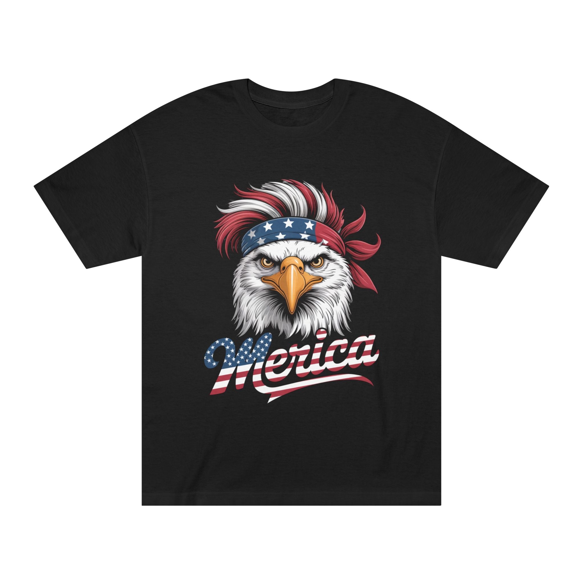 Patriotic Eagle Tee — "Merica" American Flag Bandana T-Shirt