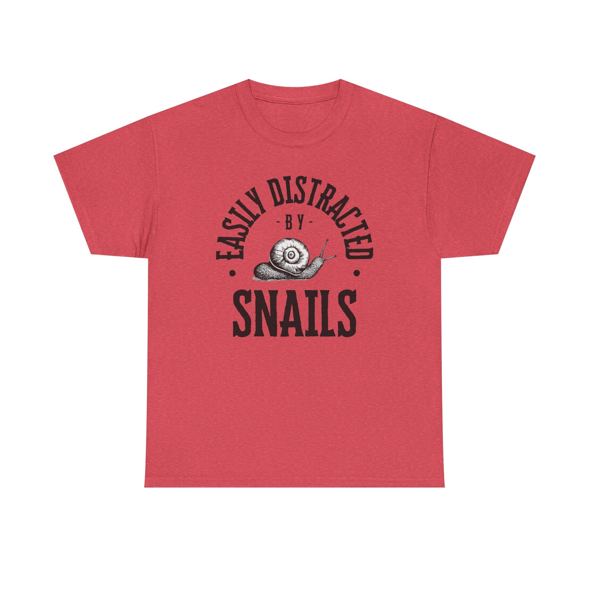Easily Distracted by Snails T-Shirt — Funny Nature Lover Tee