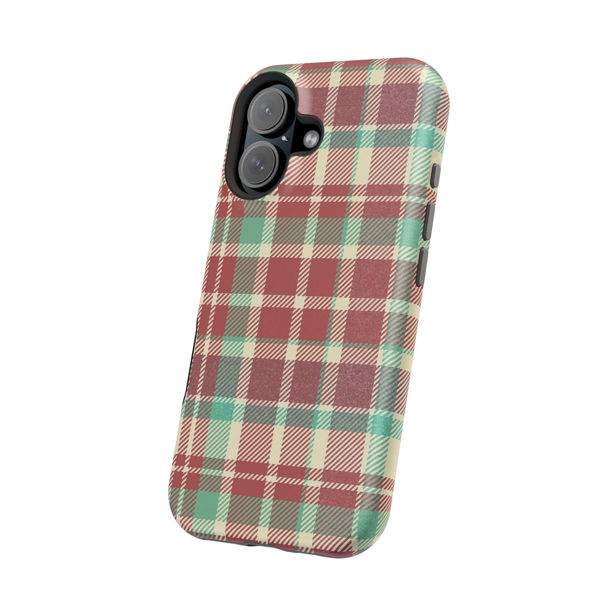 Red Green Beige Plaid Magnetic Tough Cases - Unique Phone Accessory for Animal Lovers, Trendy Gift, Customized Phone Cover, Art Lover's [...]