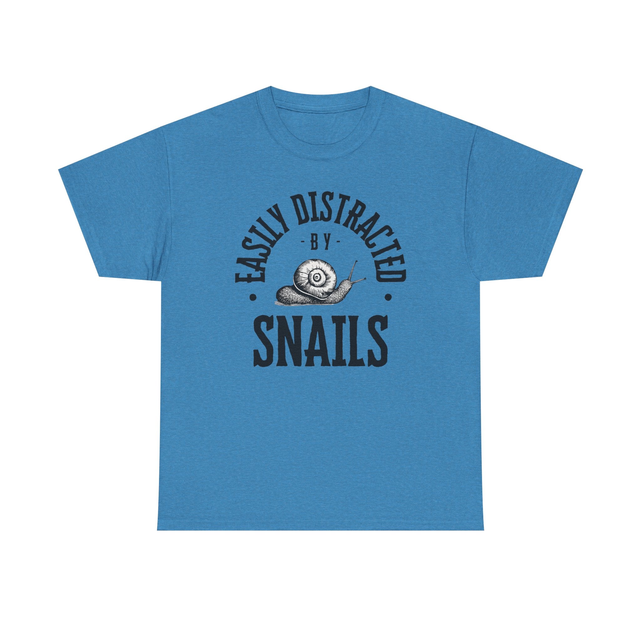 Easily Distracted by Snails T-Shirt — Funny Nature Lover Tee