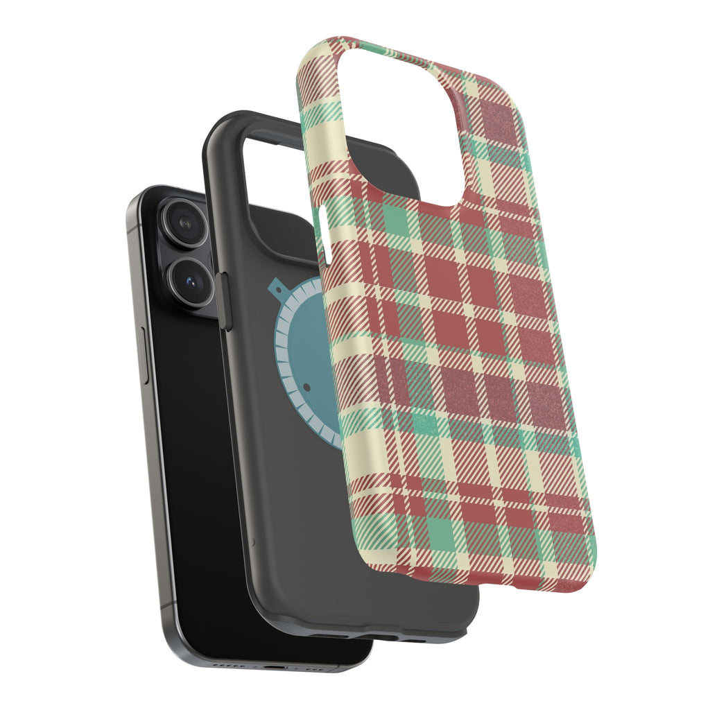Red Green Beige Plaid Magnetic Tough Cases - Unique Phone Accessory for Animal Lovers, Trendy Gift, Customized Phone Cover, Art Lover's [...]